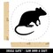 Rat Solid Self-Inking Rubber Stamp for Stamping Crafting Planners